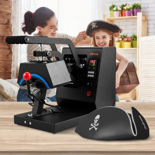Máquina Térmica de Gorras 4 en 1 VEVOR Transferencia de Sublimación 6 x 3 Pulgadas